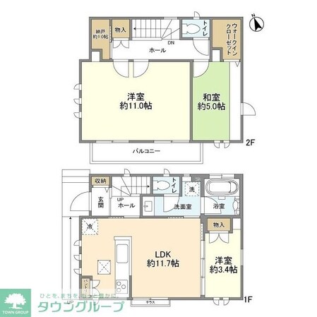 大泉町4丁目貸家の物件間取画像